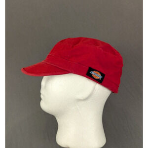 Dickies GI Hat Red Large Field Army Cap 100% Cotton Casual Workwear Headgear